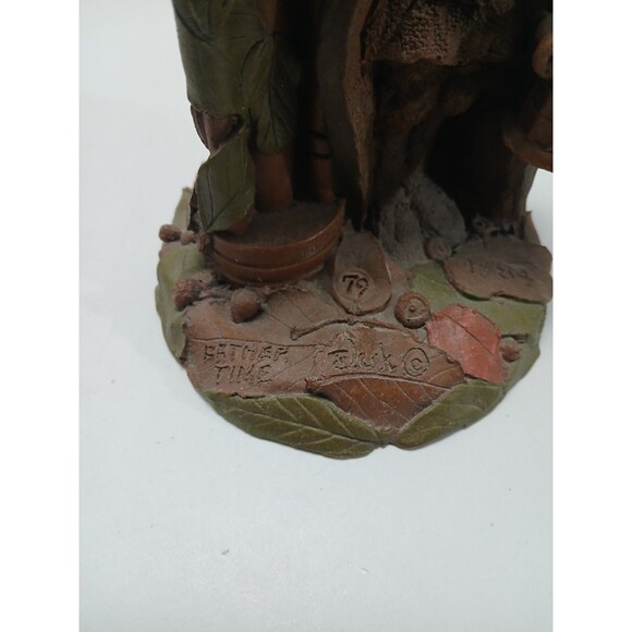 Tom Clark "Father Time" Wet signed Hourglass Gnome #79 7.5” 1984 Vintage Figure - Picture 5 of 6